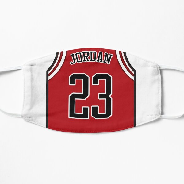 Michael "MJ" Jordan Red Jersey with 23 Number  Flat Mask