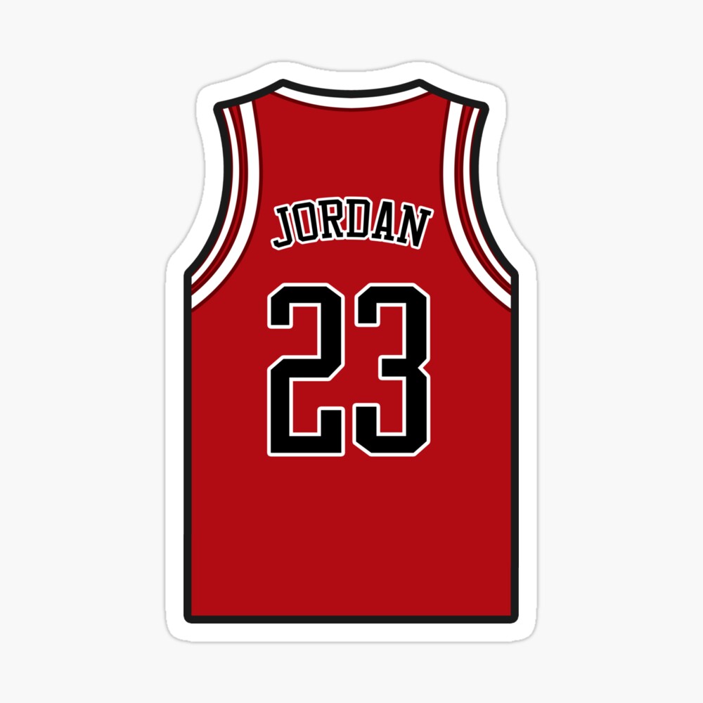 Blinke Forvirre Alternativ Michael "MJ" Jordan Red Jersey with 23 Number " Poster by VectorTower |  Redbubble