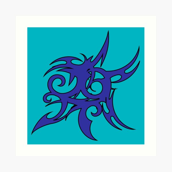 Tribales Design / Tattoo Kunstdruck