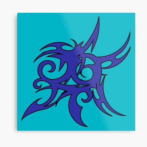 Tribales Design / Tattoo Metallbild