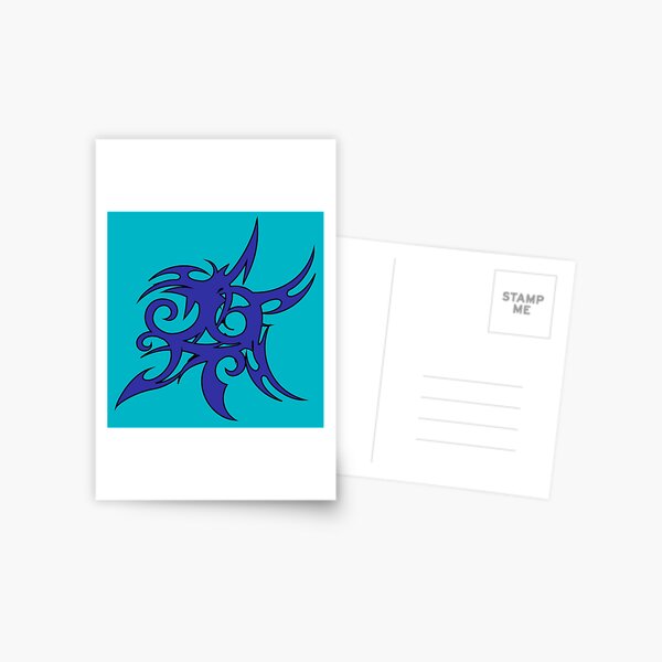 Tribales Design / Tattoo Postkarte