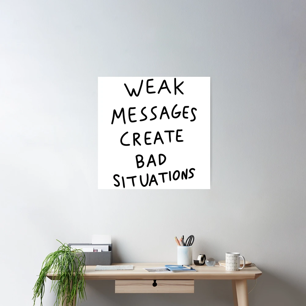 Weak Messages Lead to Bad Situations in Tattoos