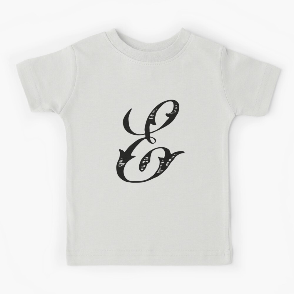 Vintage Stylish Black and White Monogram Letter J Kids T-Shirt for Sale by  Vintage-TM