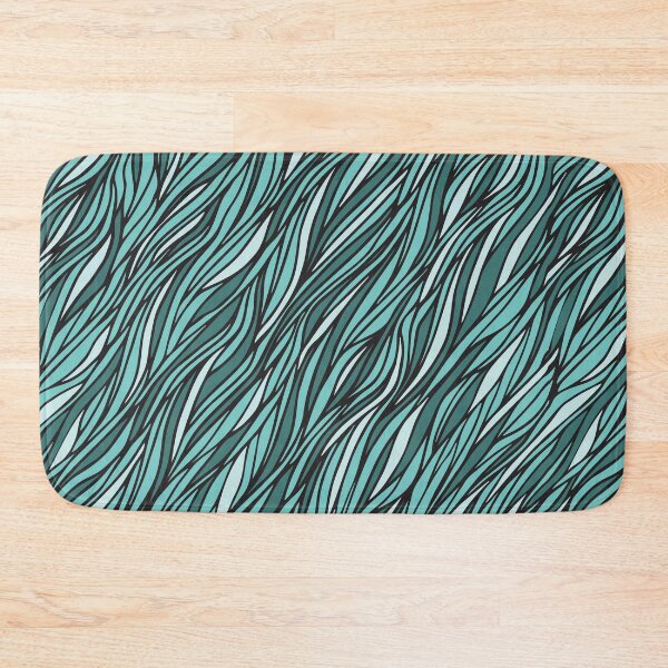 Item preview, Cyan wave pattern designed and sold by Mari Anrua.