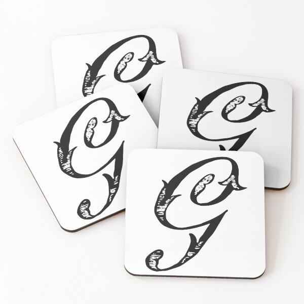 Item preview, Antique Stylish Black and White Monogram G designed and sold by Vintage-TM.