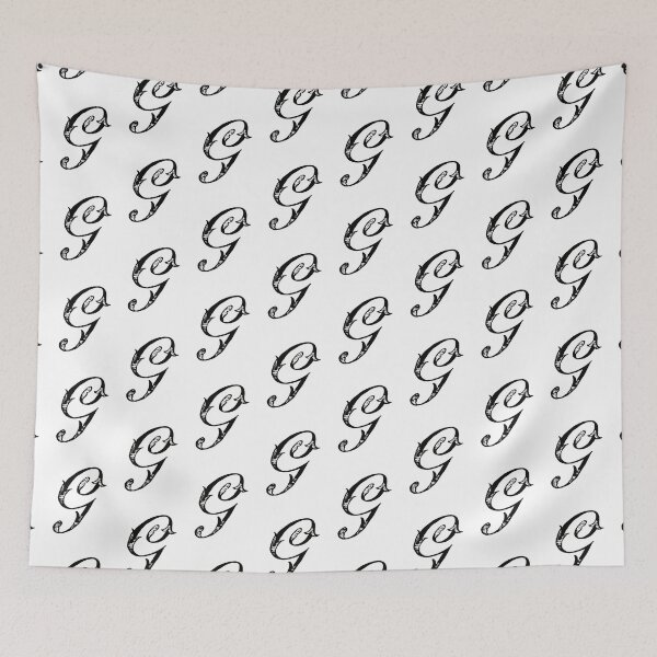Item preview, Antique Stylish Black and White Monogram G designed and sold by Vintage-TM.