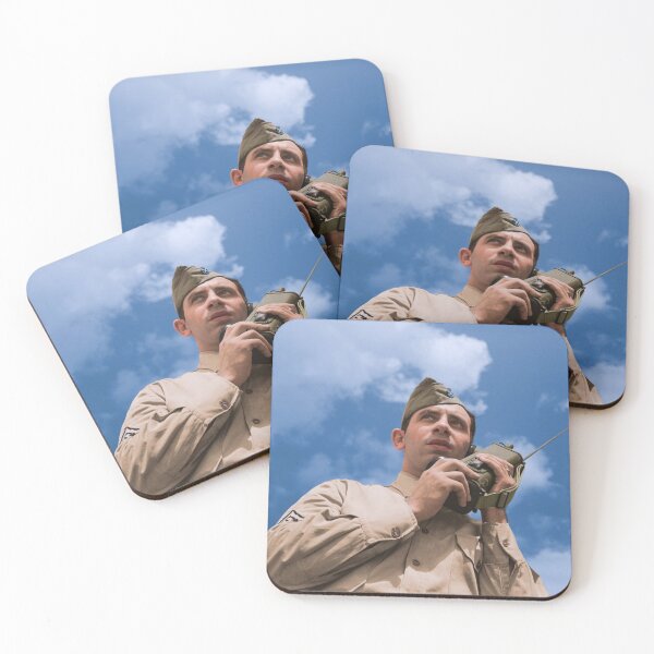 Item preview, A sergeant using a walkie-talkie designed and sold by Cassowary Colorizations.