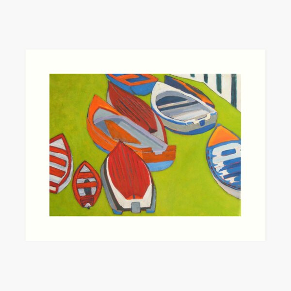 Coliemore Boats 2, Dalkey Art Print