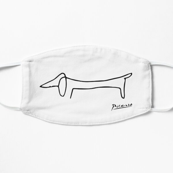 Pablo Picasso Dog (Lump) Artwork, Sketch Reproduction Mask