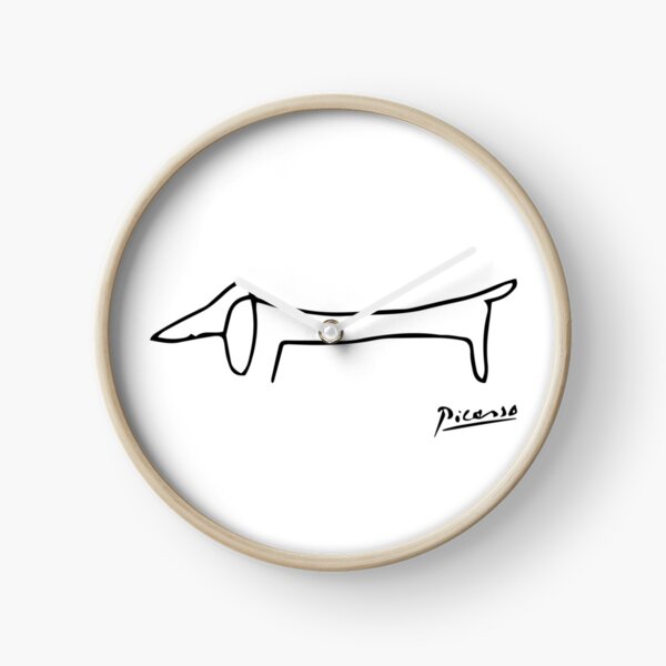 Dog (Lump) Artwork, Picasso Sketch Reproduction Clock