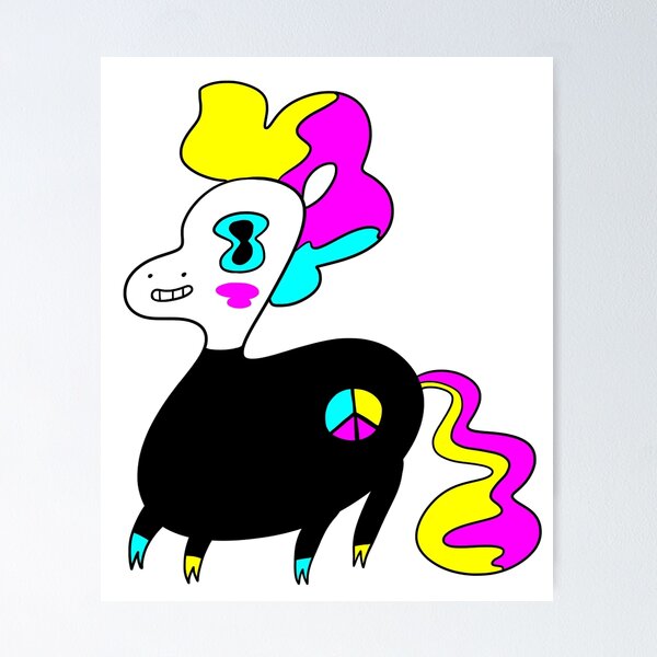 Item preview, CMYK horse designed and sold by Spacepegasus.