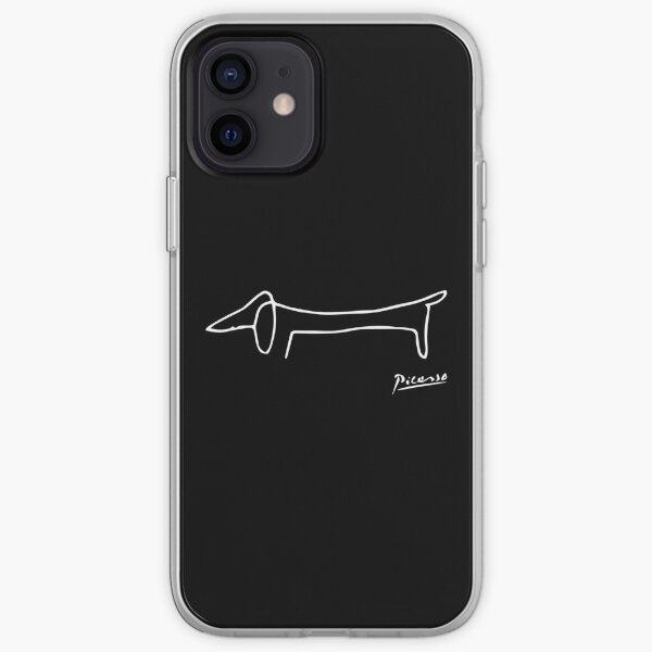 Pablo Picasso Dog (Lump) Artwork Shirt, Sketch Reproduction iPhone Soft Case