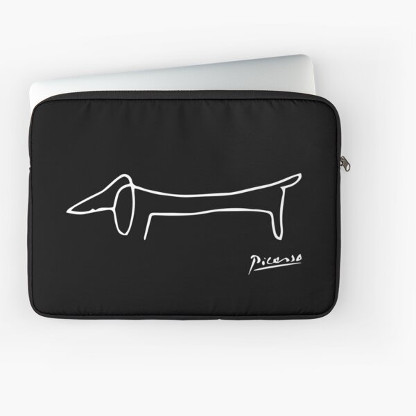 Pablo Picasso Dog (Lump) Artwork Shirt, Sketch Reproduction Laptop Sleeve