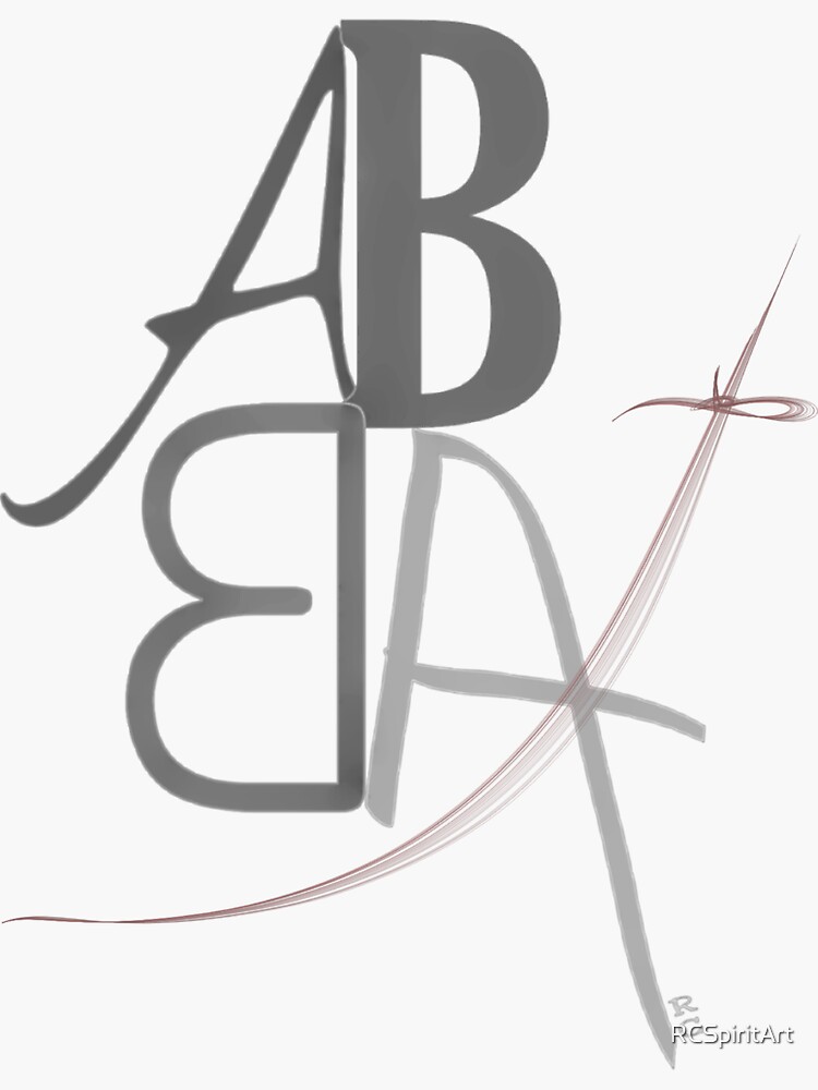 "ABAB" Sticker for Sale by RCSpiritArt Redbubble