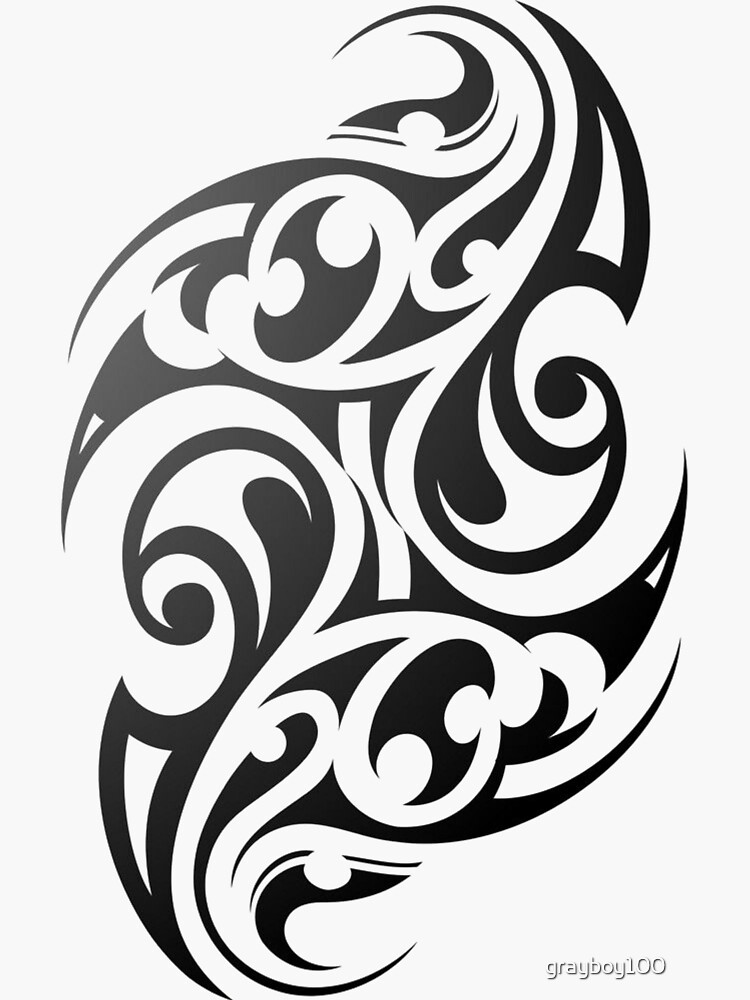 An Authentic And Traditional Tribal Tattoo Of The New Zealand Maori A