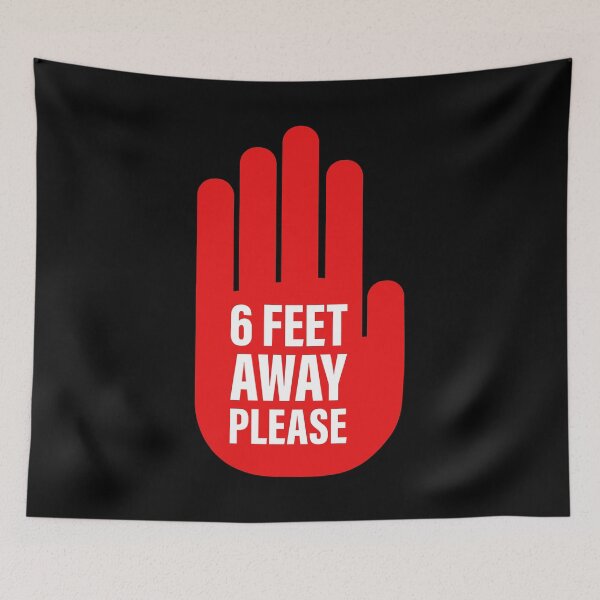 Item preview, 6 Feet Away Please (Social Distancing) designed and sold by MerchHouse.