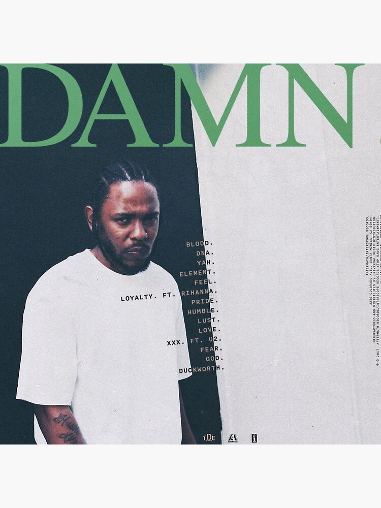 Kendrick Lamar Damn Album Cover Pin for Sale by Ronaldofan1