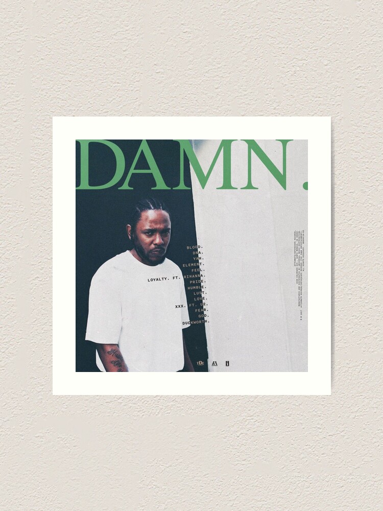 Kendrick Lamar Damn Album Cover Art Print for Sale by Ronaldofan1