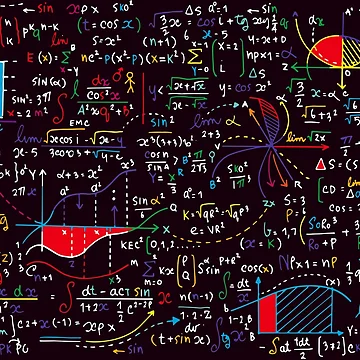 Artwork thumbnail, Colorful Math Formulas by BluePlanet
