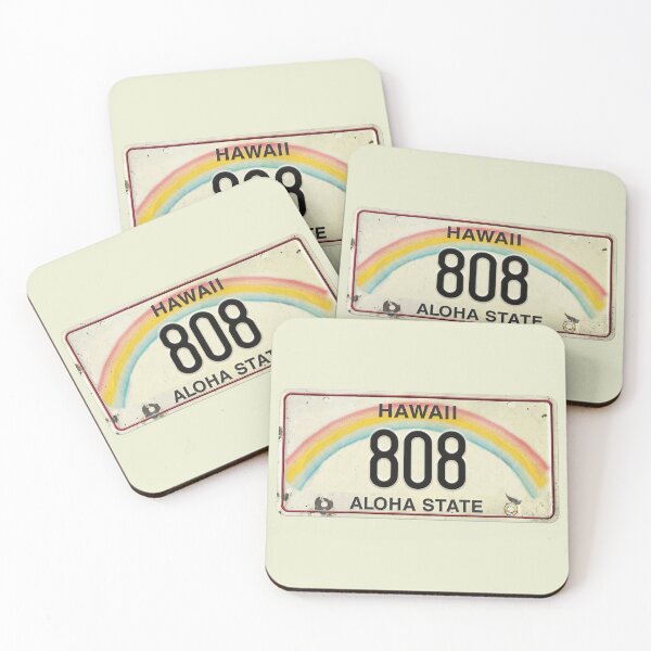 Item preview, Vintage Hawaii License Plate 808 designed and sold by northshoresign.