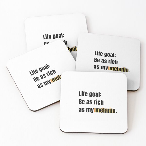 Melanin Rich Coasters (Set of 4)