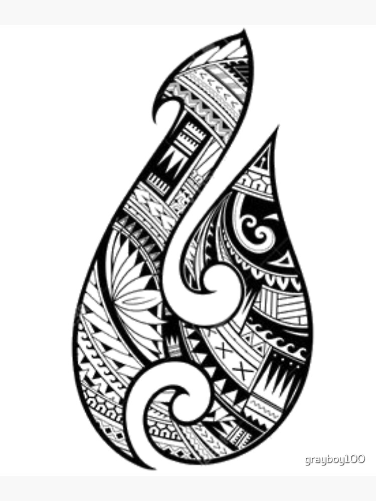 An Authentic And Traditional Tribal Tattoo Of The New Zealand Maori A Striking Polynesian Symbol Of Maoritanga Pride And Culture A Fantastic Gift For Those Interested In The Art Of Tattoo Greeting