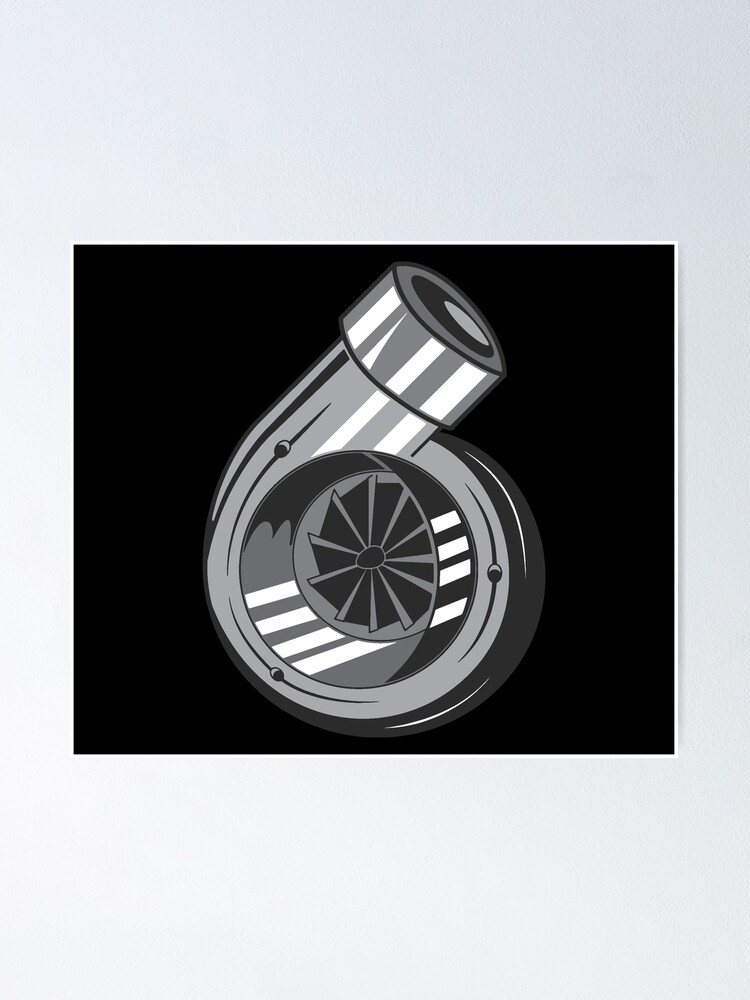 "Turbocharger Illustration Gift for Tuner and Turbo Boost Lover