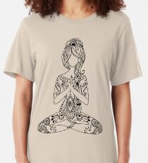 Yoga Om Chakras Mindfulness Meditation Zen 3 Slim Fit T-Shirt