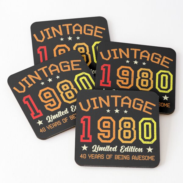 Item preview, vintage 1980 limited edition 40th Birthday Anniversary designed and sold by Md. Manjur Ahamed.