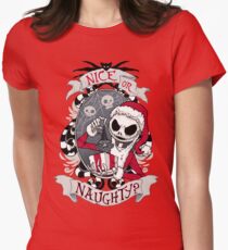 Scary Santa Women's Fitted T-Shirt
