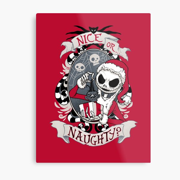 Scary Santa Metal Print