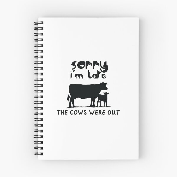 Item preview, Farmer Cattle Cows Tshirts - Funny cow Tshirt Sorry I'M Late The Cows Were Out Gift Idea tshirt and mugs cows designed and sold by Nouni-abdo.
