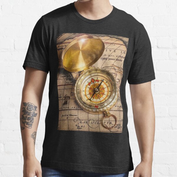 Follow Your Compass T Shirt For Sale By Johnnyssandart Redbubble Compass T Shirts World