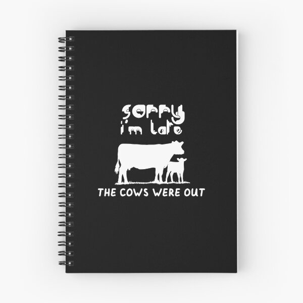Item preview, Farmer Cattle Cows Tshirts - Funny cow Tshirt Sorry I'M Late The Cows Were Out Gift Idea tshirt and mugs cows designed and sold by Nouni-abdo.