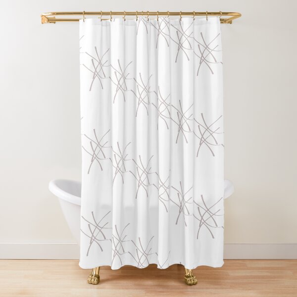 Barely visible patterns Shower Curtain