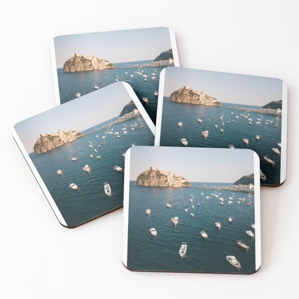 Item preview, Ischia castle (Castello Aragonese) bird's eye (drone) view designed and sold by michieldros.