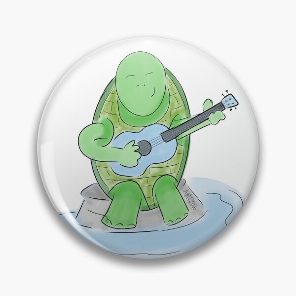 Item preview, Happy turtle plays the ukulele designed and sold by ATuc.