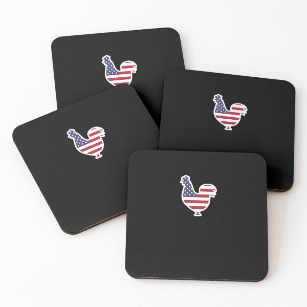 Item preview, Patriotic American Flag Chicken USA 4th of July Gift designed and sold by Akmloza.