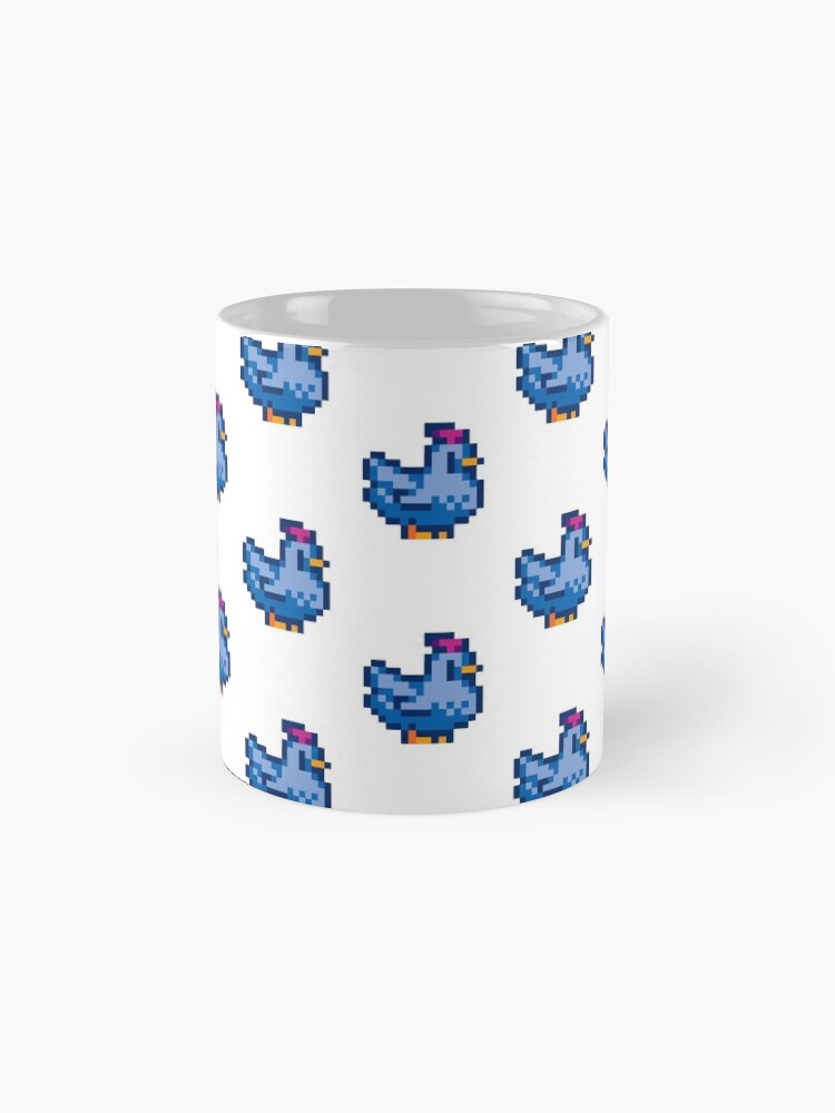 stardew valley blue chicken pillow plush