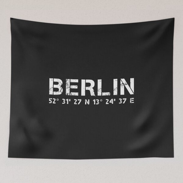 Item preview, Berlin GPS coordinates, capital city gift designed and sold by Kuma518.