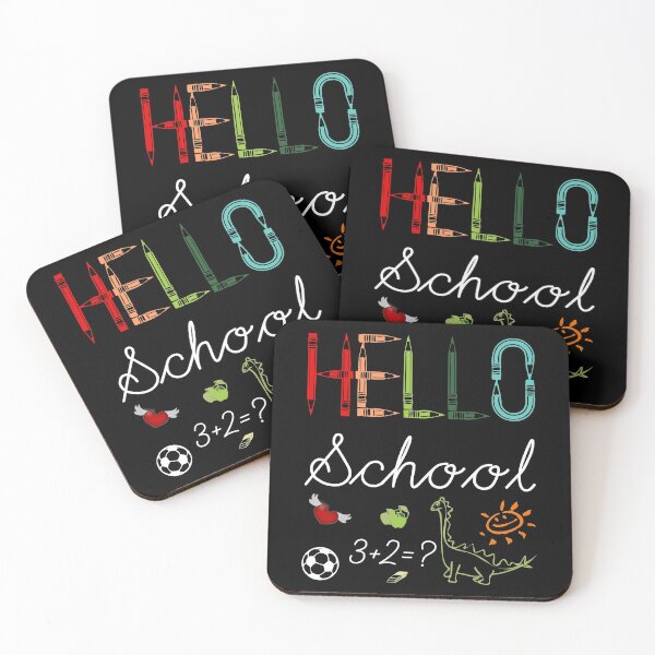 Item preview, Hello School - Funny Vintage Teacher Students Gift designed and sold by r-silver.
