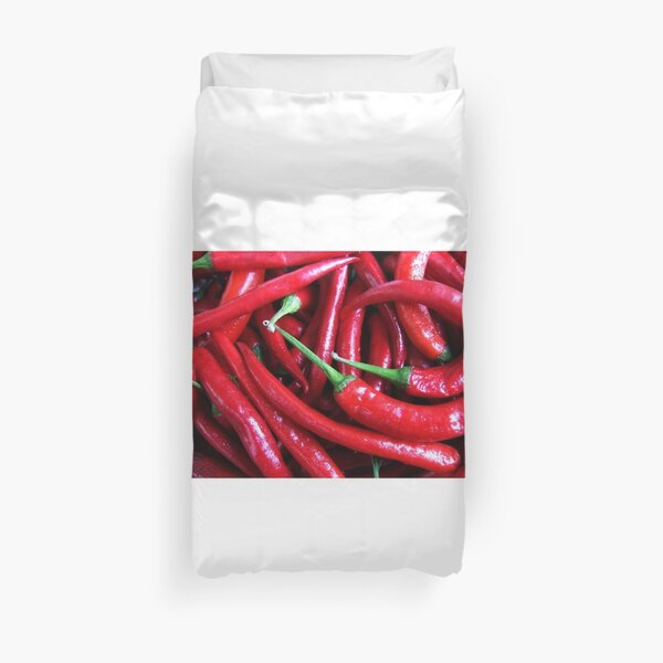 Rote Chili Bettbezug