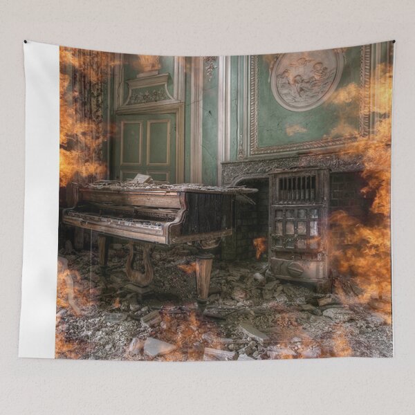 Item preview, BURNING PIANO WORLD WAR 2  designed and sold by johnnyssandart.