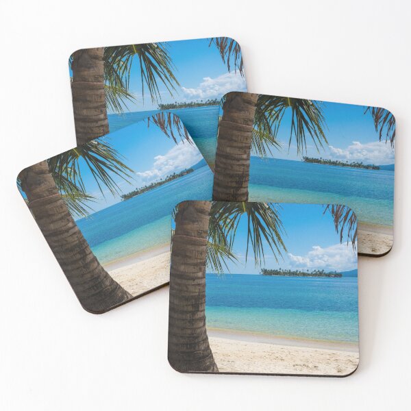 Item preview, San Blas Islands Panama tropical island beach view designed and sold by michieldros.