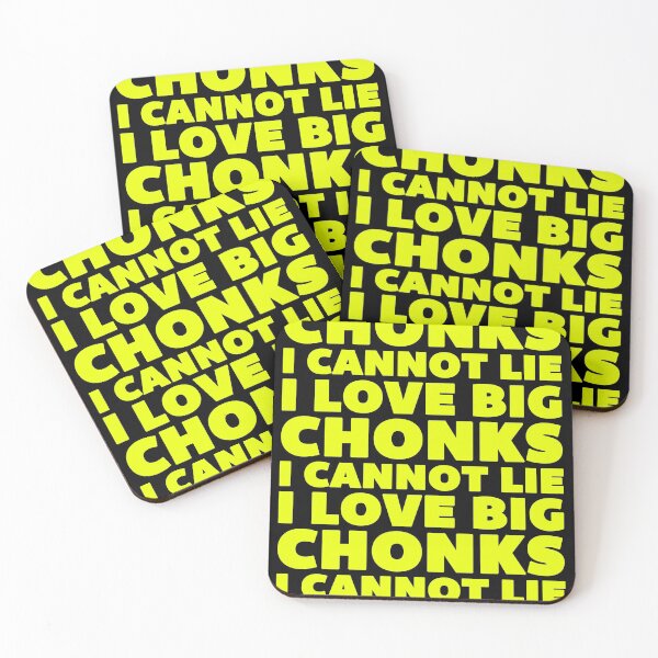 Item preview, I Love Big Chonks - Chunky Typography designed and sold by MoopCatSwag.