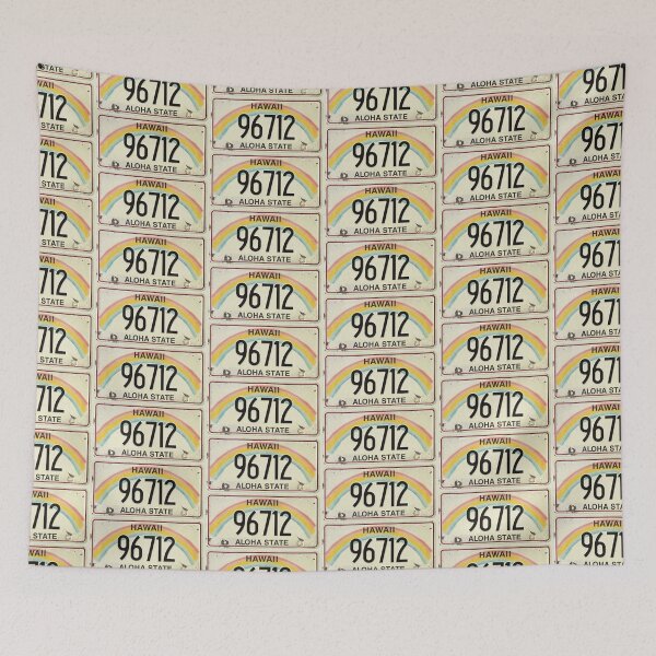 Item preview, Vintage Hawaii License Plate 96712 designed and sold by northshoresign.