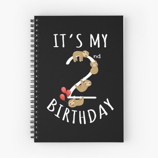 Item preview, It's My 2nd Birthday Sloth 2 Years Old Kid B-day Party product designed and sold by Grabitees.