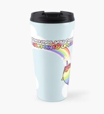 Taza de viaje Rainbow Butterfly Unicorn Kitten