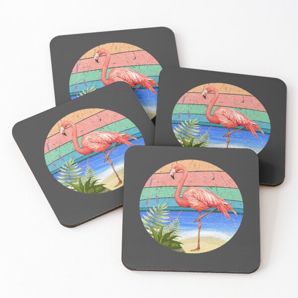 Item preview, Retro Vintage Pink Flamingo Summer Beach 70s 80s Style designed and sold by Pingestre.