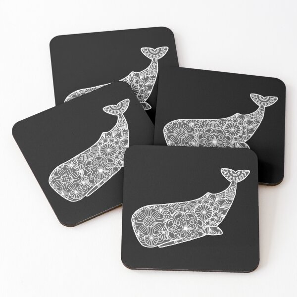 Item preview, Mandala Whale (grey and white) designed and sold by Calen  Picard-Carroll.